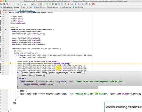Image result for Android Studio Game Contact Tutorial