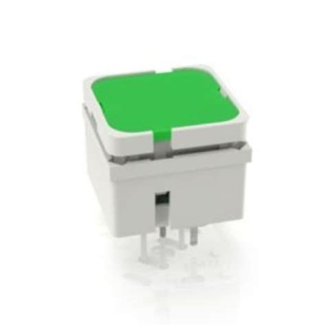 3.14.200.732/0000 RAFI | RAFI Green Momentary Tactile Switch, 1 NO ...