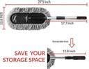 TRENDBIT Car Cleaning Brush Microfiber Fixable Duster with Expandable ...