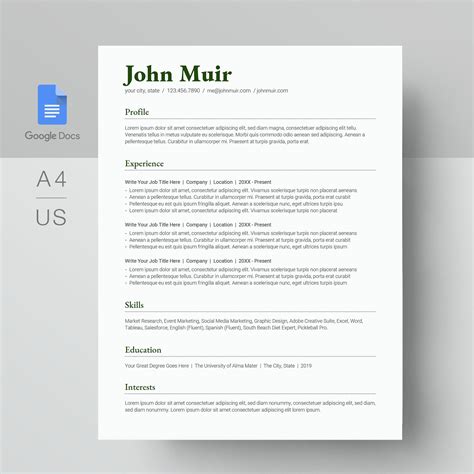 21+ Google Docs Classic Resume Template Docx - SCIENCE EDUCATION