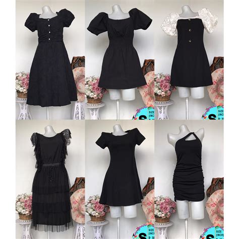 Thrifted Black Casual Dresses (small) | Shopee Philippines