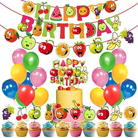 Zyozique Fruit Theme Birthday Party, Tutti Frutti Party Decorations ...