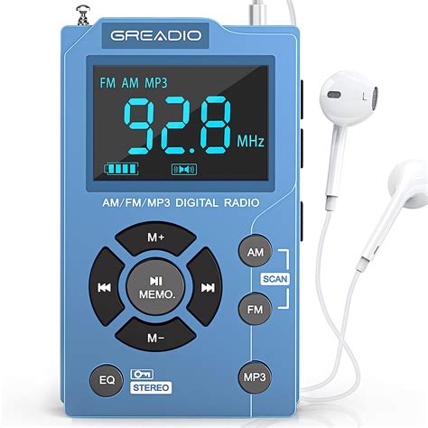 Amazon.com: Greadio Radios Portable AM FM with MP3 Player,Best ...