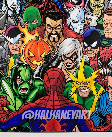 Spider man rogues gallery 11×17 fine art print – Artofit