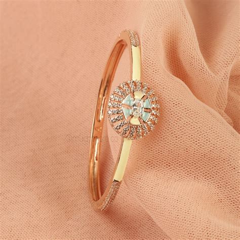 Artificial Diamond Emerald Bracelet Online In India