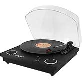 Claw Stag Portable Vinyl Record Player Turntable with Built-in Stereo ...