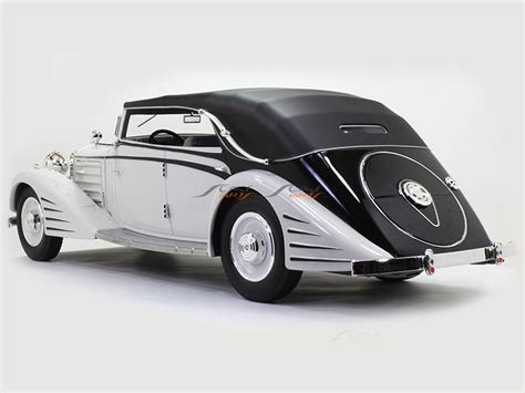 1934 Maybach DS8 Stromlinien Cabriolet Spohn 1:18 CMF scale model car ...