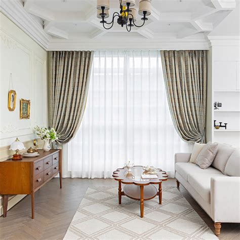 Gilded Grid Duck Egg Blue and Gold Curtain