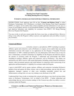 Fillable Online INSTRUCTIONS Each applicant must fill out this Consent ...