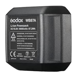 Buy GODOX AD600BM WB87A Li-ion Battery Pack DC 10.8V/9000mAh Li-ion ...