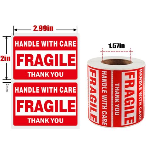 Image result for Fragile Sticker Label