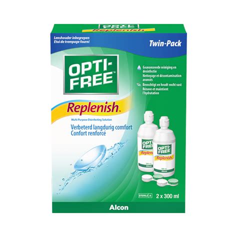 OPTI-FREE Replenish - 2x300ml + 2 portalenti - Prodotti per la cura ...