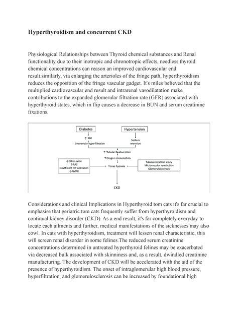 Hyperthyroidism and concurrent CKD - Hyperthyroidism and concurrent CKD ...