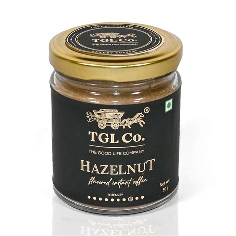 TGL Co. Hazelnut Flavoured Instant Coffee 50 Gm | Anti Oxidant | Boost ...