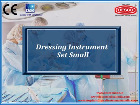 Dressing Instrument Set Small | Exporter & Manufacturer| DESCO