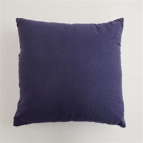 Buy Farmhouse Blue Textured Cotton Filled Cushion - 45x45cm from Home ...