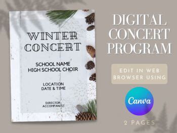 Image result for Winter Concert Program Template