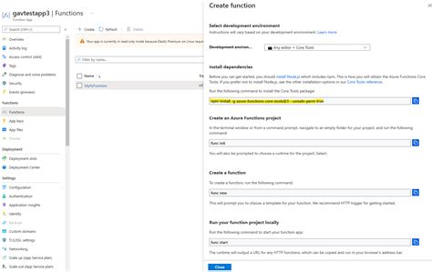 Image result for Azure Functions Core Tools Install