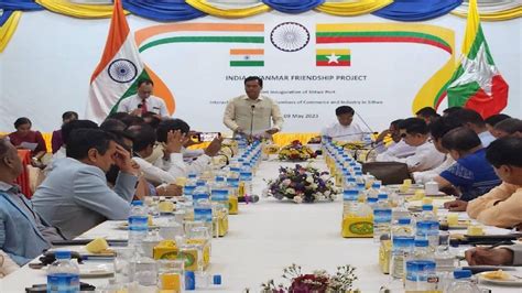 Union Minister Sarbananda Sonowal inaugurates Sittwe Port to enhance ...