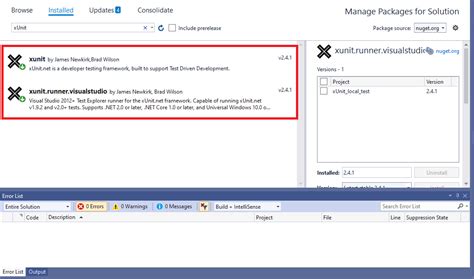 xUnit Testing Tutorial 的图像结果