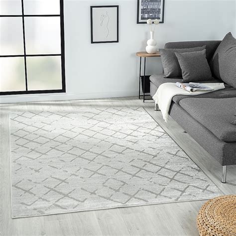 LR Home Calixta 8 X 10 (ft) Cream/ Gray Indoor Geometric Area Rug ...