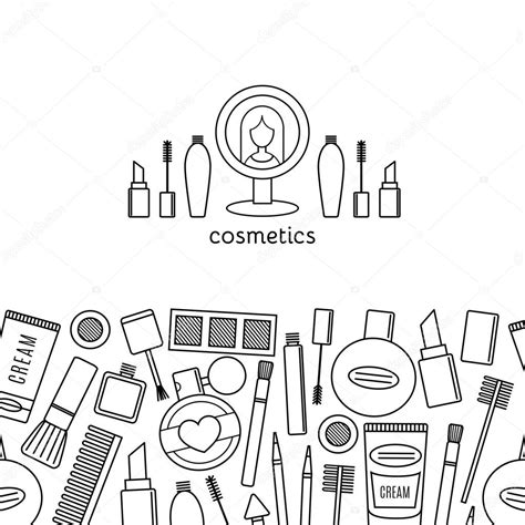 Cosmetics Sketch at PaintingValley.com | Explore collection of ...