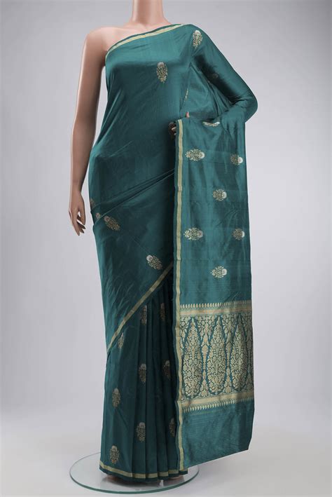 Green Banarasi Katan Silk Saree – Nalli Silk Sarees Pvt Ltd