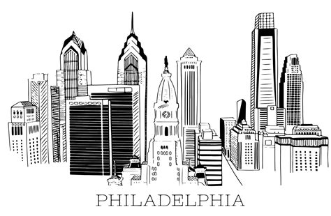 Philly Skyline SVG Commercial Use License - Etsy