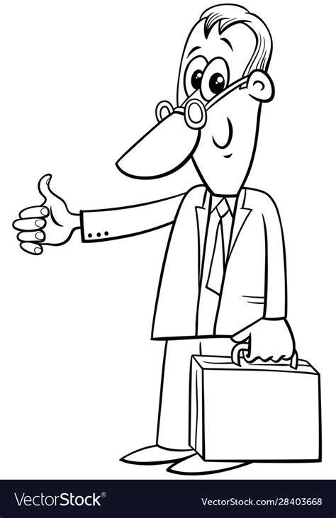 Black and White Business Cartoon Image 的图像结果