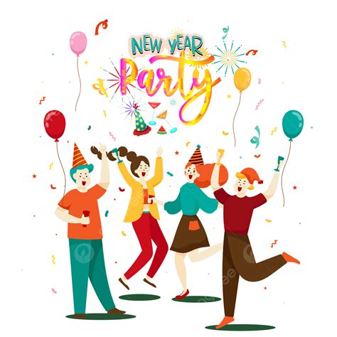 New Year Party Clip Art