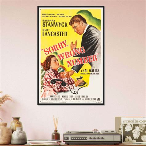 Sorry, Wrong Number (1948) Movie Poster Print - Citiesbox