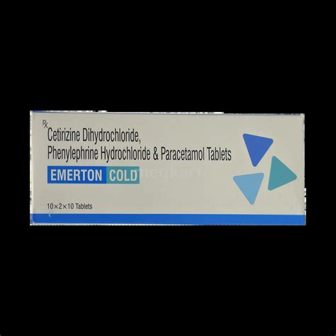 EMERTON COLD TABLET 10'S Price, Uses, Side Effects & Substitutes | Medkart