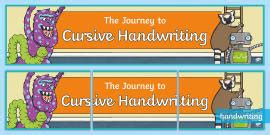 Victorian Handwriting Display Banner (teacher made) - Twinkl