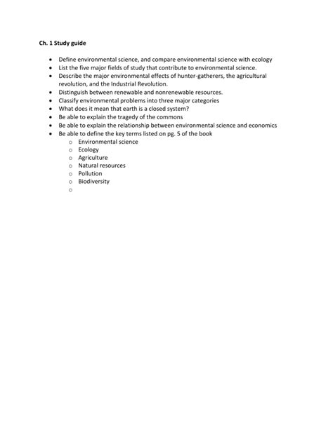 Environmental Science Study Guide 的图像结果