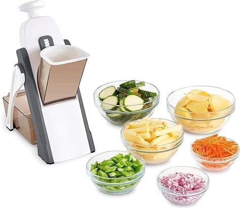 K3 enterprises Adjustable Safe Mandoline Slicer for Kitchen – 4-in-1 ...