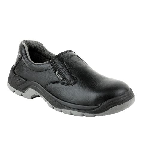 Buy Slip On Double Density Black Safety Shoes for Men By Liberty
