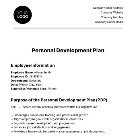 Image result for Employee Personal Development Plan
