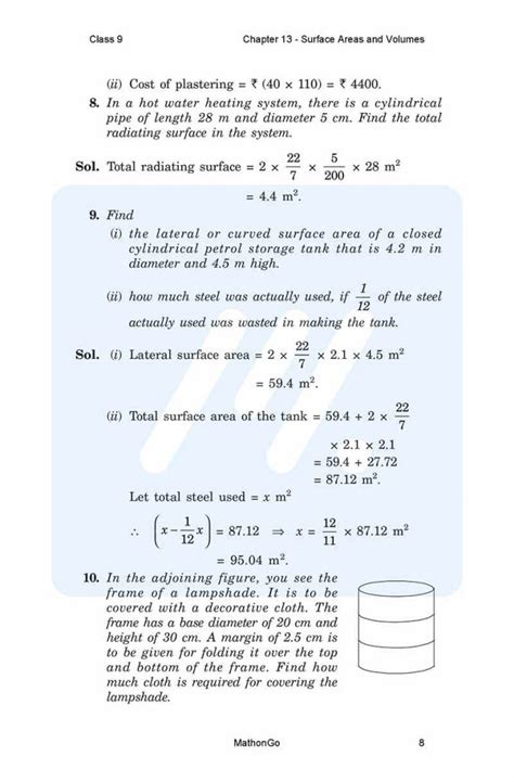 Image result for NCERT Math Class 9 Chapter 13 .2