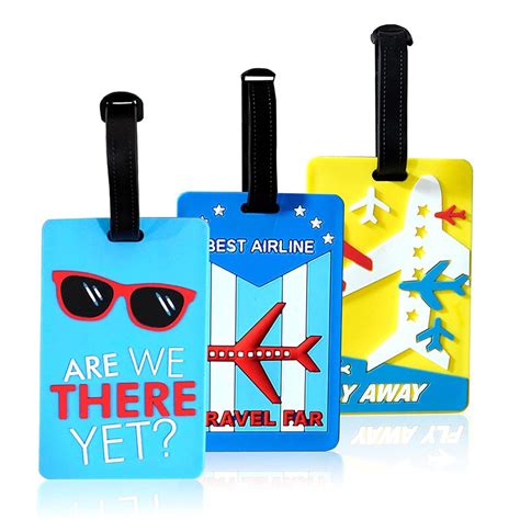 Storite Luggage/Bag/Travel ID Label Tags for Suitcase and School Bags