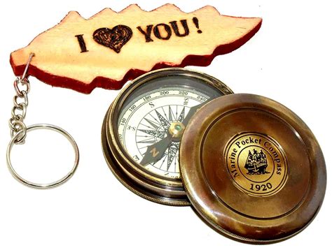 Buy Eve.Store Robert Frost Brass Poem Compass. C-3013 Online at Low ...