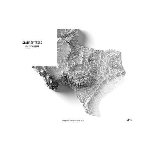 Texas Topo Map Elevation
