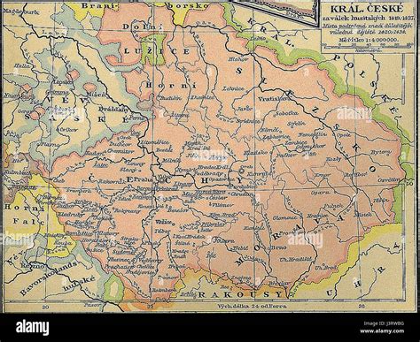 Map of the kingdom of bohemia hi-res stock photography and images - Alamy