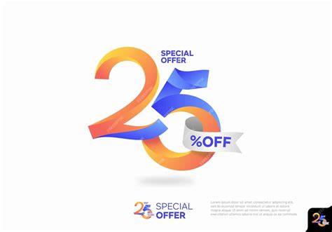 Premium Vector | Discount 25 percent off icon special offer Label ...