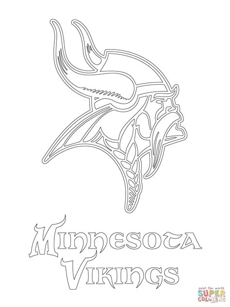 Vikings Football Coloring Sheet