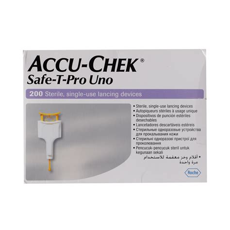 Accu-Chek Safe-T-Pro Uno Lancets, 200 Count Price, Uses, Side Effects ...