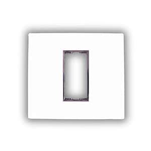 ORMOR Modular Switch Plates (1 Module,White) Black Line Glossy Premium ...