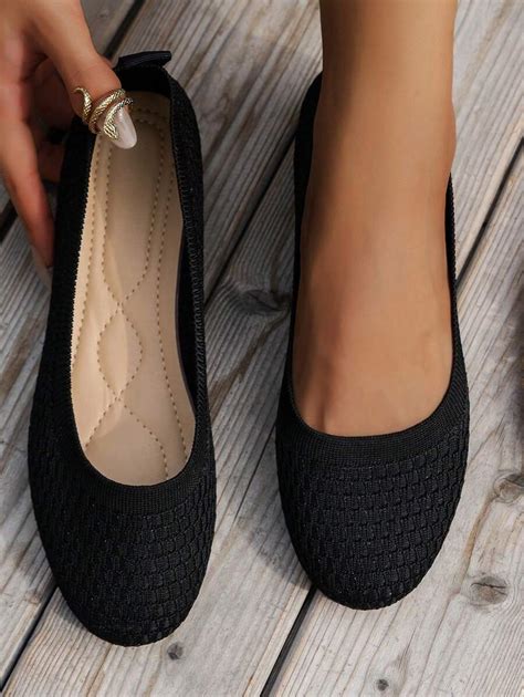 Women's Comfy Breathable Flat Loafers, Round Toe Slip-Resistant | SHEIN USA