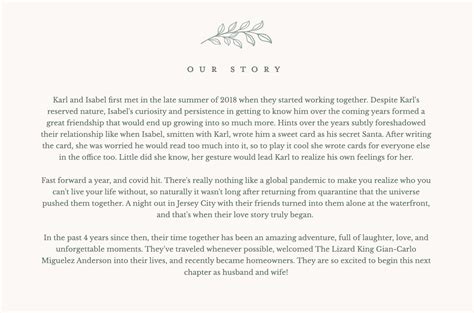 Wedding website bio examples 60 photos - Astyledwedding.com