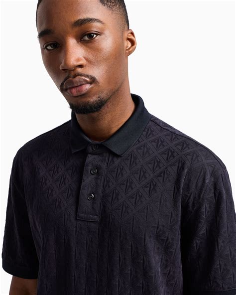 Men's Half Sleeves AX Monogram Polo