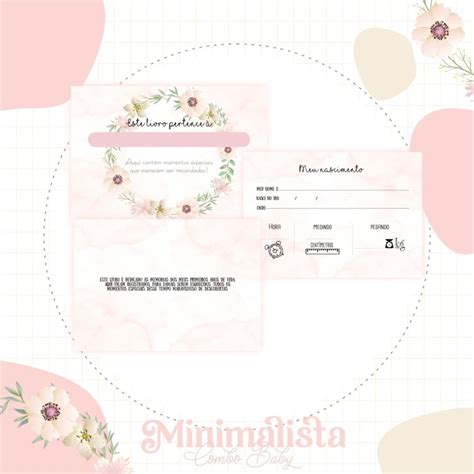 Alfabeto Floral Rosa - Maternidade Vacina/livro Bebê 11425 | Elo7